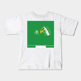 Green Sporty Nigeria on White Background Kids T-Shirt